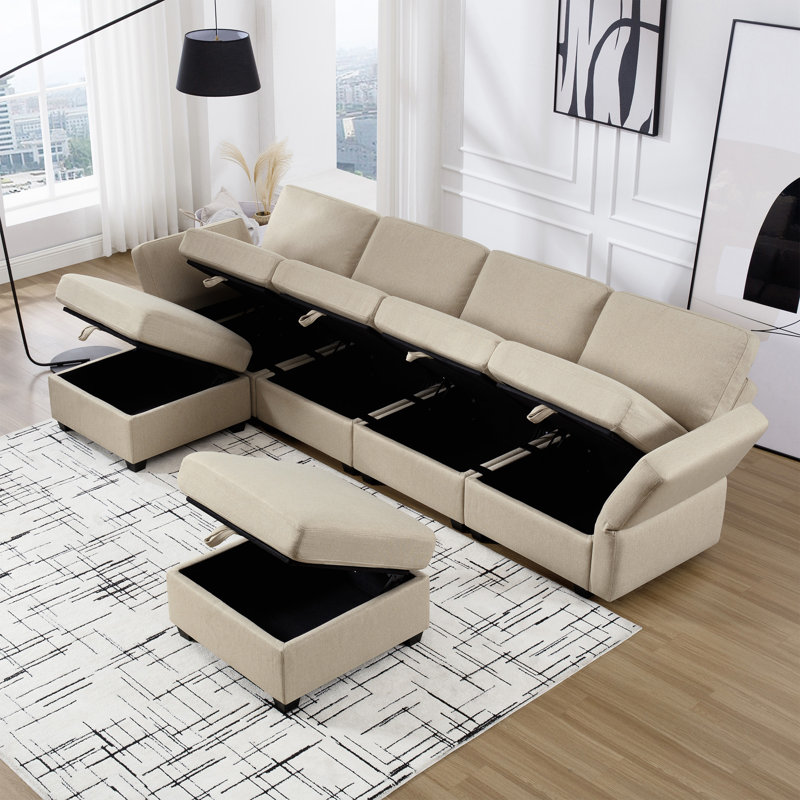 Modern couch with storage discount